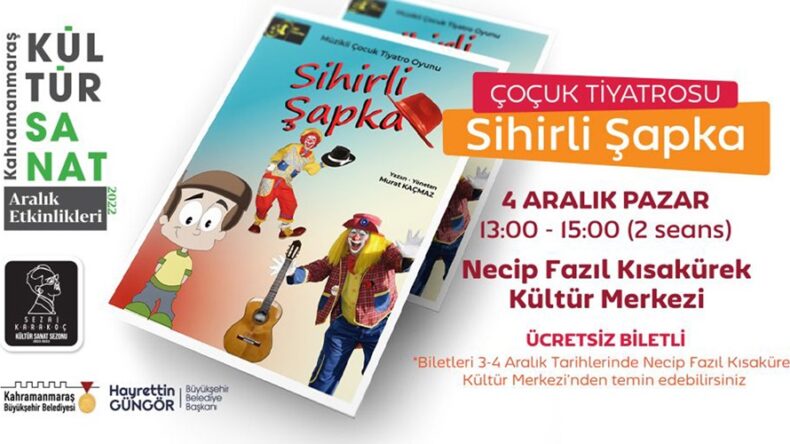 Büyükşehir’den Miniklere ‘Sihirli Şapka’ Gösterisi.