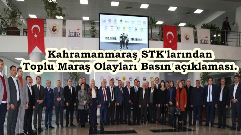 Kahramanmaraş STK’larından Toplu Maraş Olayları Basın açıklaması.