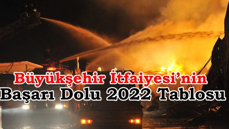 Büyükşehir İtfaiyesi’nin Başarı Dolu 2022 Tablosu.