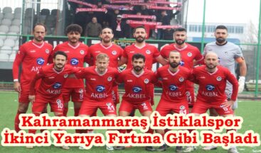 Kahramanmaraş İstiklalspor İkinci Yarıya Fırtına Gibi Başladı.