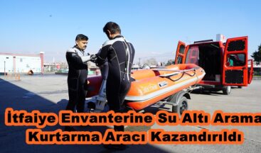 İtfaiye Envanterine Su Altı Arama Kurtarma Aracı Kazandırıldı.