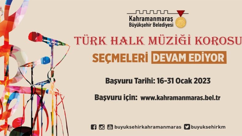 Büyükşehir’in Türk Halk Müziği ve Çocuk Korosunda Başvurular Sürüyor!