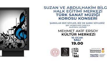 Türk Sanat Müziği Korosu Müzik Ziyafeti Yaşatacak.