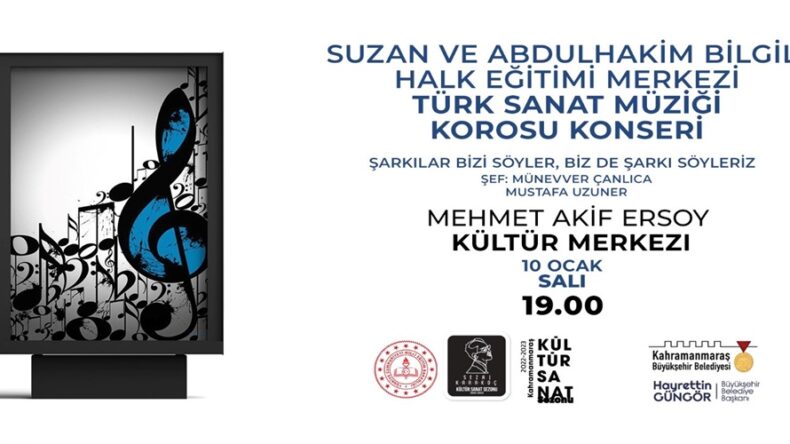 Türk Sanat Müziği Korosu Müzik Ziyafeti Yaşatacak.