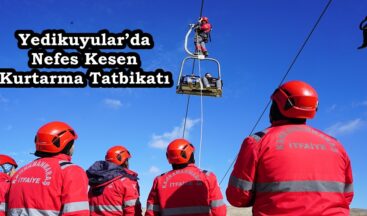 Yedikuyular’da Nefes Kesen Kurtarma Tatbikatı.