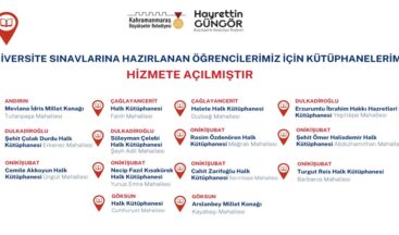 Sınavlara Hazırlanan Öğrenciler İçin Kütüphaneler Hizmet Vermeye Başladı.