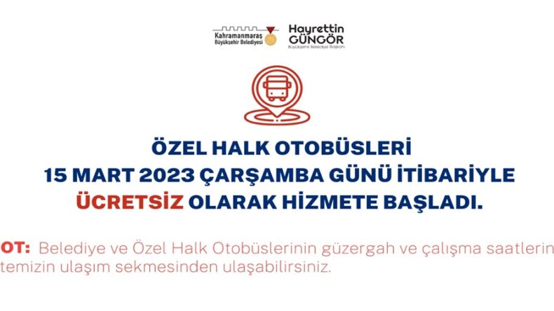 Özel Halk Otobüsleri de Hizmete Başladı.