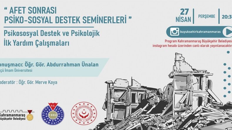 Afet Sonrası Psiko-Sosyal Destek Seminerleri Sürüyor.