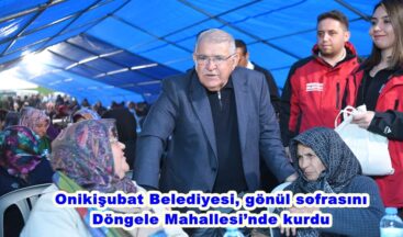 Onikişubat Belediyesi, gönül sofrasını Döngele Mahallesi’nde kurdu.