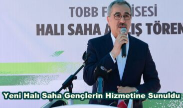 Yeni Halı Saha Gençlerin Hizmetine Sunuldu.