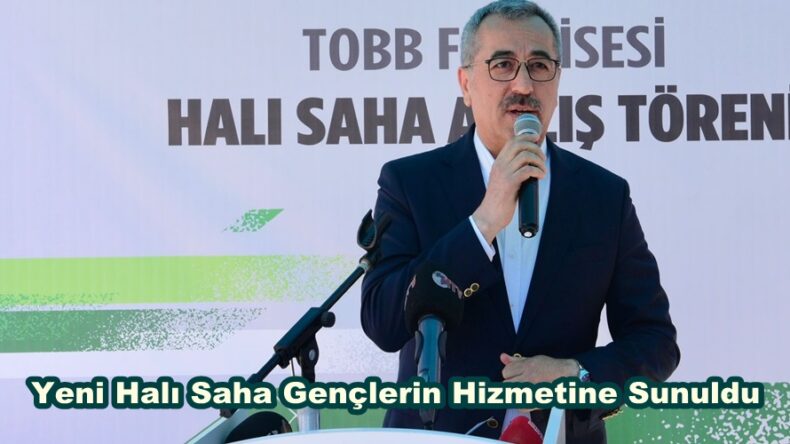 Yeni Halı Saha Gençlerin Hizmetine Sunuldu.