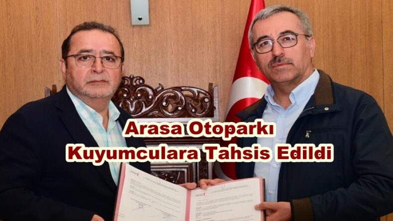 Arasa Otoparkı Kuyumculara Tahsis Edildi.