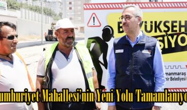 Cumhuriyet Mahallesi’nin Yeni Yolu Tamamlanıyor.