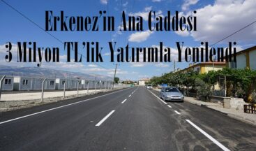 Erkenez’in Ana Caddesi 3 Milyon TL’lik Yatırımla Yenilendi.