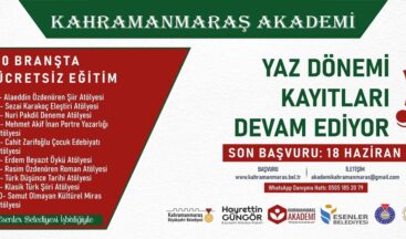 Kahramanmaraş Akademi’de Yeni Dönem Kayıtları Devam Ediyor.