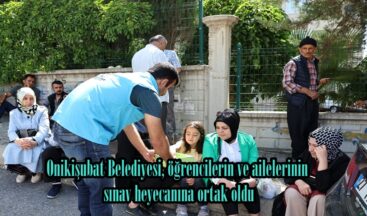 Onikişubat Belediyesi, öğrencilerin ve ailelerinin sınav heyecanına ortak oldu.