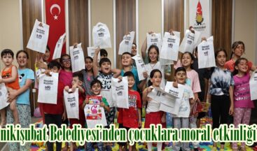 Onikişubat Belediyesi’nden çocuklara moral etkinliği.