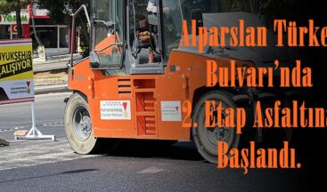 Alparslan Türkeş Bulvarı’nda 2. Etap Asfaltına Başlandı.