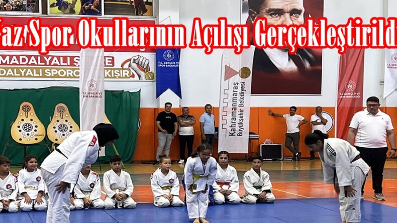 Yaz Spor Okullarının Açılışı Gerçekleştirildi.