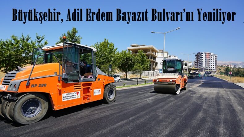 Büyükşehir, Adil Erdem Bayazıt Bulvarı’nı Yeniliyor.