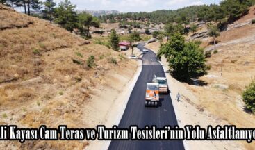 Ali Kayası Cam Teras ve Turizm Tesisleri’nin Yolu Asfaltlanıyor.