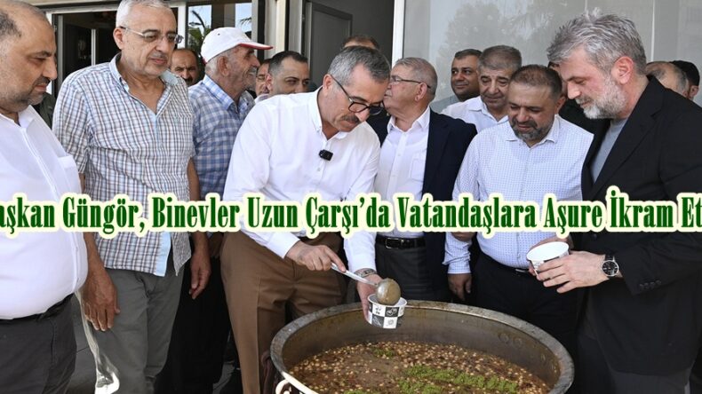 Başkan Güngör, Binevler Uzun Çarşı’da Vatandaşlara Aşure İkram Etti.