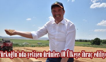Türkoğlu’nda yetişen ürünler 40 Ülkeye ihraç ediliyor.