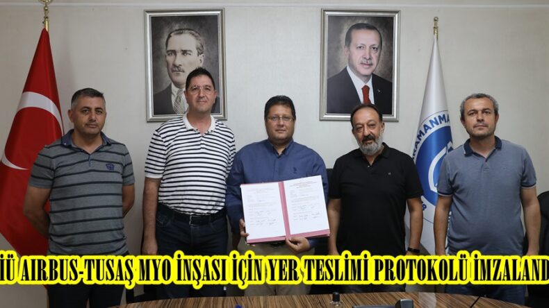 KİÜ AIRBUS-TUSAŞ MYO İNŞASI İÇİN YER TESLİMİ PROTOKOLÜ İMZALANDI.