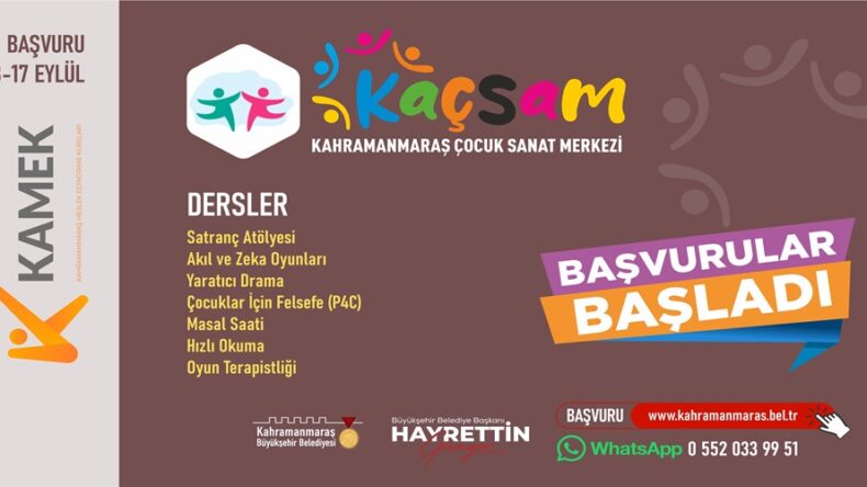 Büyükşehir’in Yeni Çocuk Sanat Merkezi’nde Başvurular Başladı!