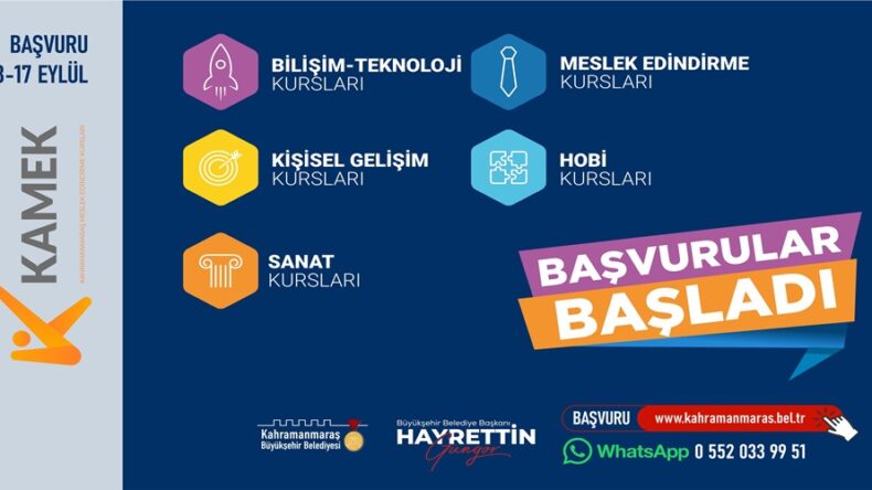 Büyükşehir’in Kurslarında Kayıtlar Devam Ediyor.