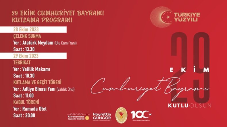 Cumhuriyet’in 100. Yılı Coşkuyla Kutlanacak.