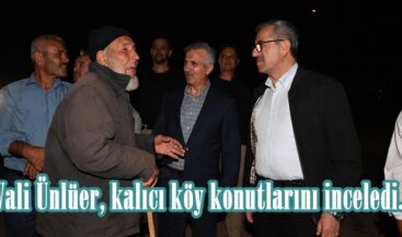 Vali Ünlüer, kalıcı köy konutlarını inceledi.