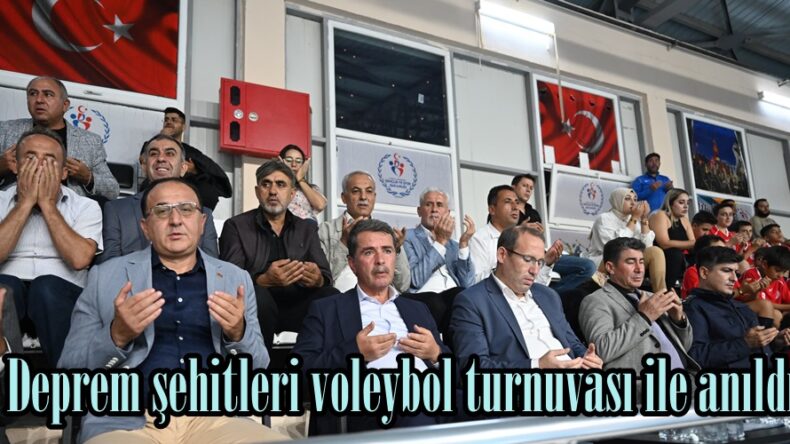 Deprem şehitleri voleybol turnuvası ile anıldı.