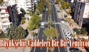 Büyükşehir Caddeleri Bir Bir Yeniliyor.