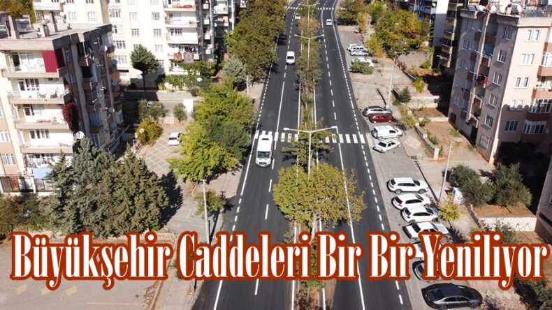 Büyükşehir Caddeleri Bir Bir Yeniliyor.