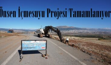 Önsen İçmesuyu Projesi Tamamlanıyor.
