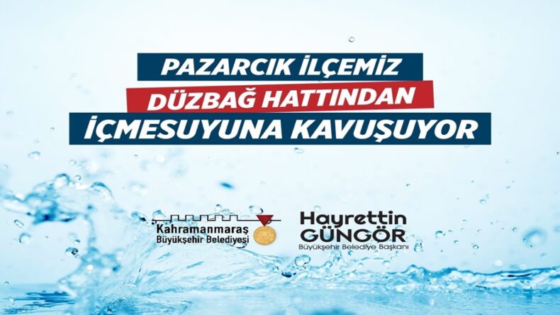 Pazarcık’ın İçmesuyu İhtiyacını Karşılayacak Projenin Temeli Atılıyor.