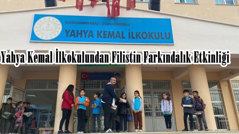 Yahya Kemal İlkokulundan Filistin Farkındalık Etkinliği