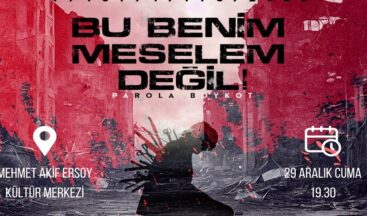 Filistin’i Konu Alan Tiyatro Gösterisi Bu Akşam İzleyici Karşısına Çıkacak.