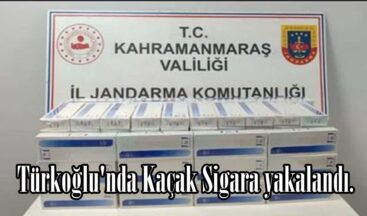 Türkoğlu’nda Kaçak Sigara yakalandı.
