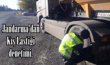 Jandarma’dan Kış Lastiği denetimi.