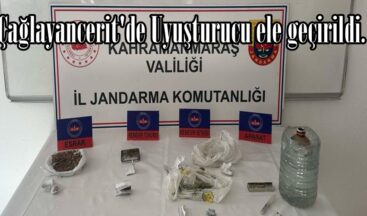 Çağlayancerit’de Uyuşturucu ele geçirildi.