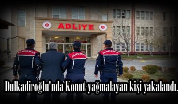 Dulkadiroğlu’nda Konut yağmalayan kişi yakalandı.