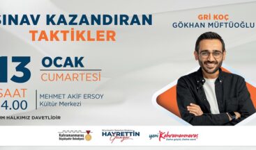 Gri Koç, Gençlere Sınav Kazandıran Taktikleri Anlatacak.