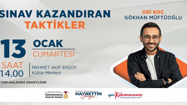 Gri Koç, Gençlere Sınav Kazandıran Taktikleri Anlatacak.