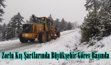 Zorlu Kış Şartlarında Büyükşehir Görev Başında.
