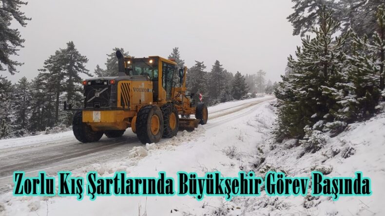Zorlu Kış Şartlarında Büyükşehir Görev Başında.