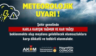 Büyükşehir’den Şehir Genelinde Yağış Uyarısı!