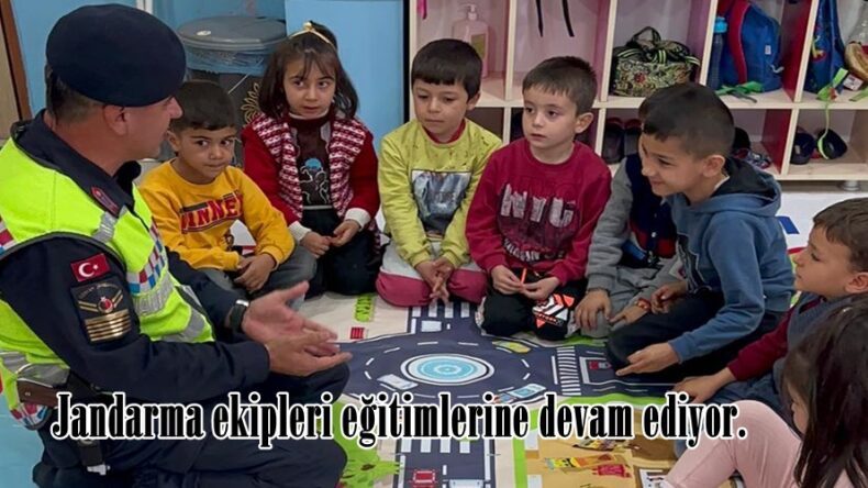 Jandarma ekipleri eğitimlerine devam ediyor.