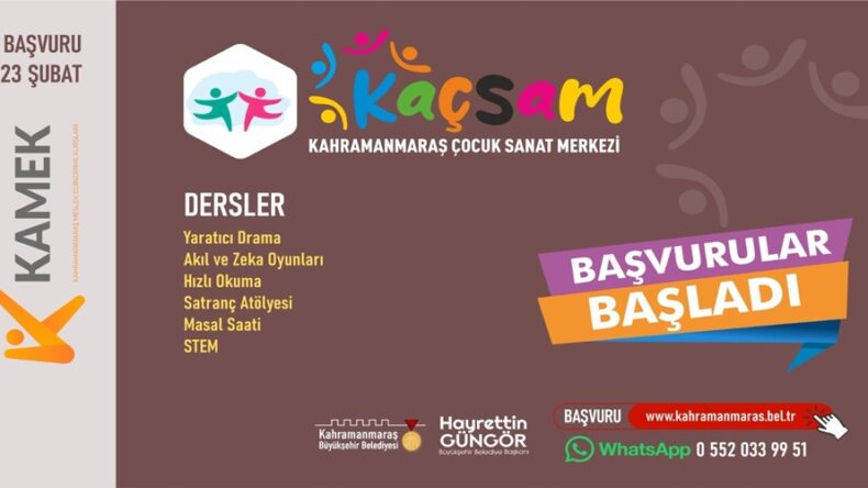 Büyükşehir’in Çocuk Sanat Merkezi’nde Yeni Dönem Başvuruları Başladı!.